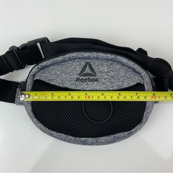 Reebok Unisex Hazel Fannypack Waist Belt Bag Gray & Black - Picture 11 of 12